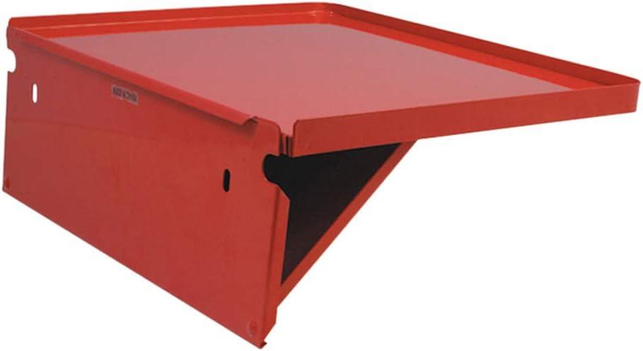 Red Steel Foldable Side Work Bench Shelf