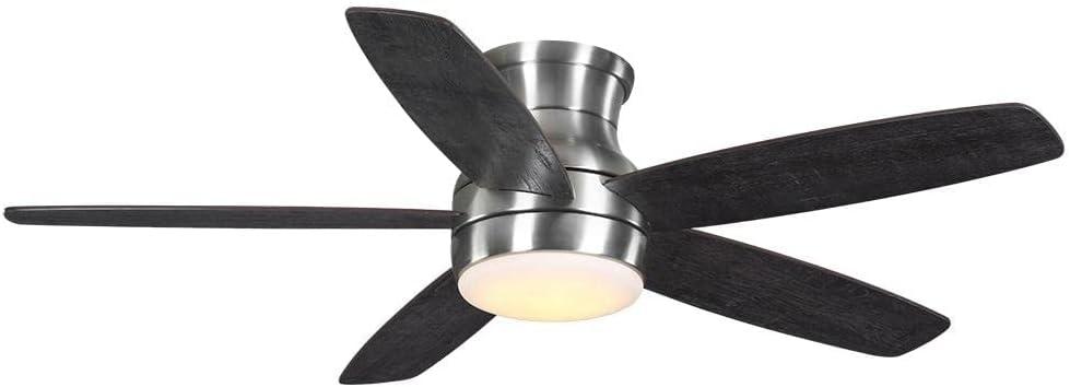 Home Decorators Collection Ashby Park 52 in. Integrated LED Brushed Nickel Ceiling Fan with Light Kit and Remote Control Color Changing Technology