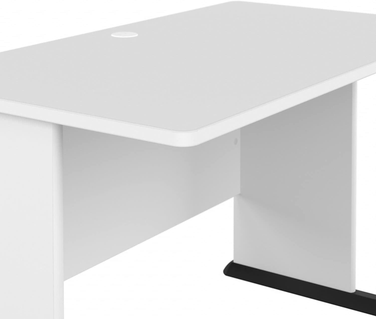 Studio A 48W Computer Desk in White - Engineered Wood