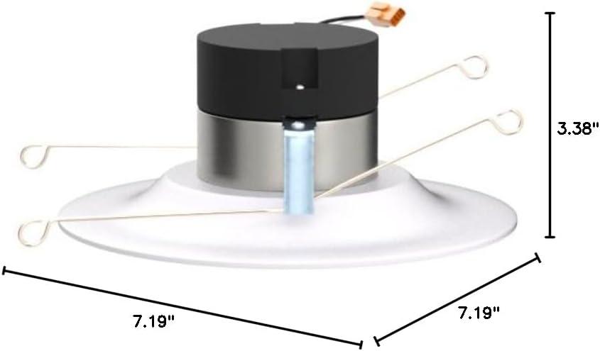 Halo Matte White 5-6 in. W LED Retrofit Recessed Lighting