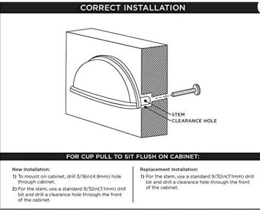 3" Center to Center Cup/Bin Pull Multipack