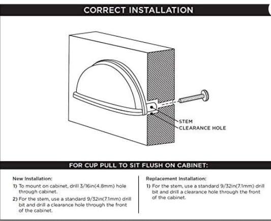 3" Center to Center Cup/Bin Pull Multipack