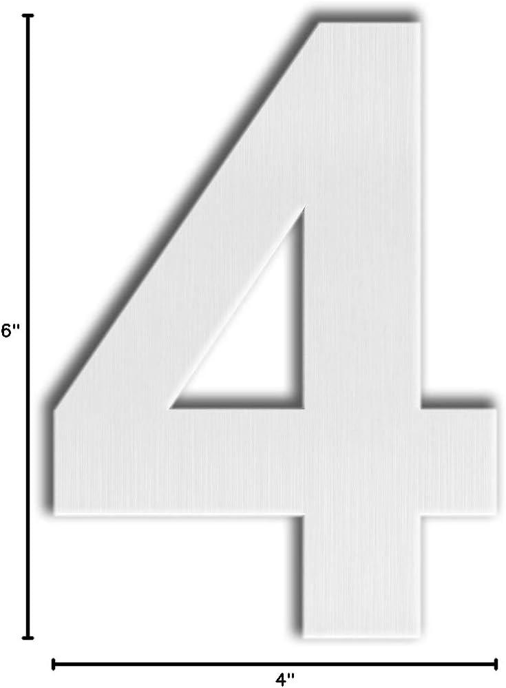 ModernStainlessHardware 6'' H Stainless Steel House Number