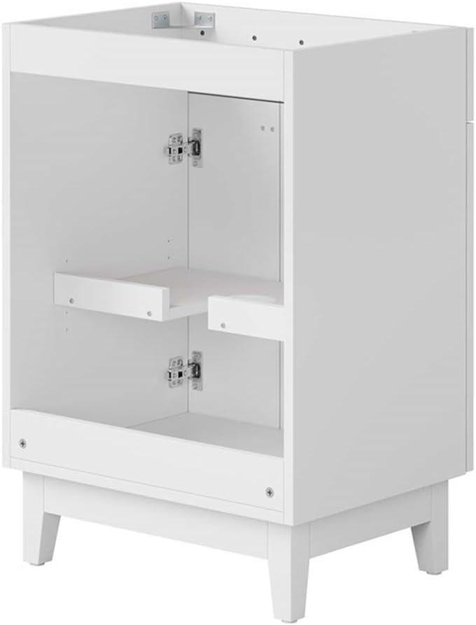 Modway Miles 24” Bathroom Vanity Cabinet (Sink Basin Not Included) in White