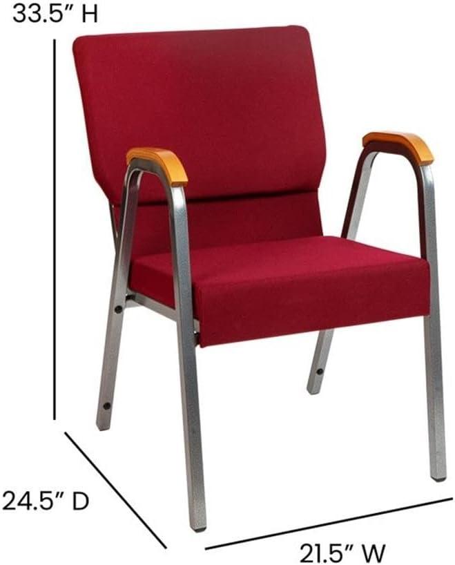 Judea 21" Stackable Church Chair with Arms