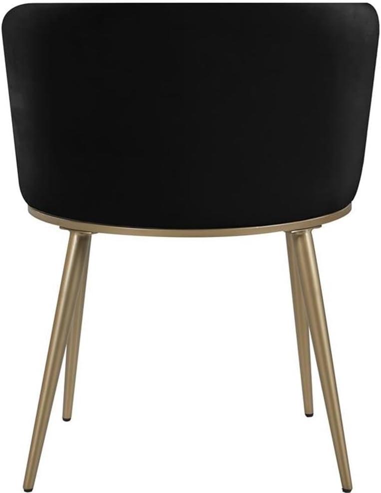 Meridian Furniture Skylar Cream Velvet Dining Chair (Set of 2)
