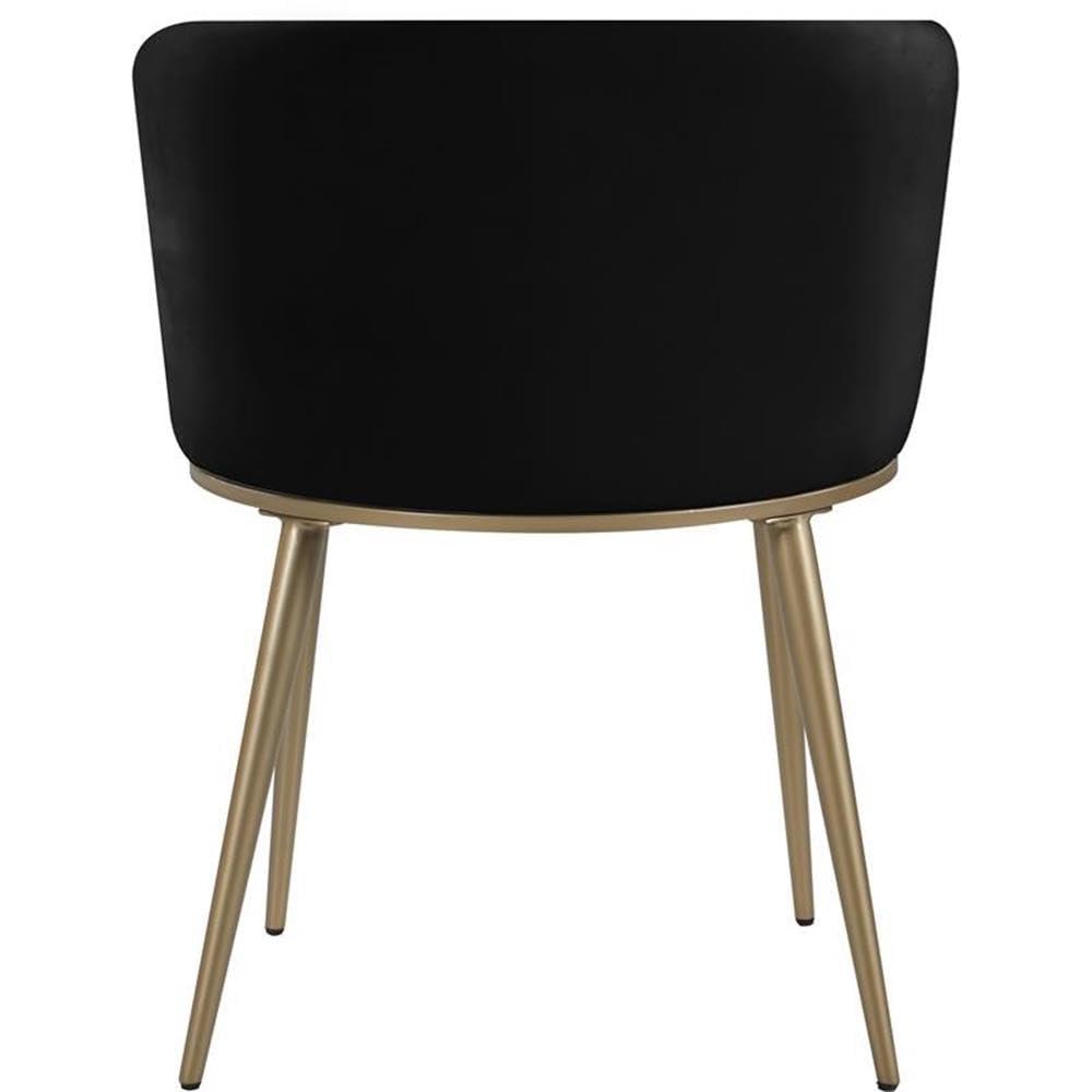 Meridian Furniture Skylar Black Velvet Dining Chair (Set of 2)