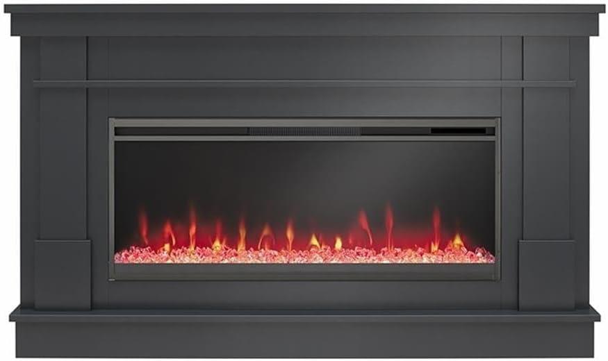 Waverly Wide Mantel with Linear Electric Fireplace