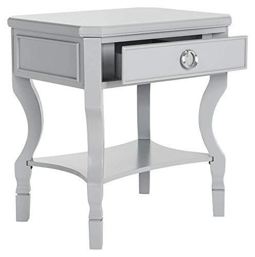 Alaia 1 Drawer Night Stand - Grey - Safavieh