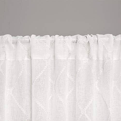 Nirod Diamond Sheer Window Curtain Panel