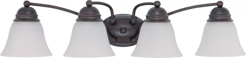 Empire Mahogany Bronze 4-Light 28.75" Vanity Wall Fixture