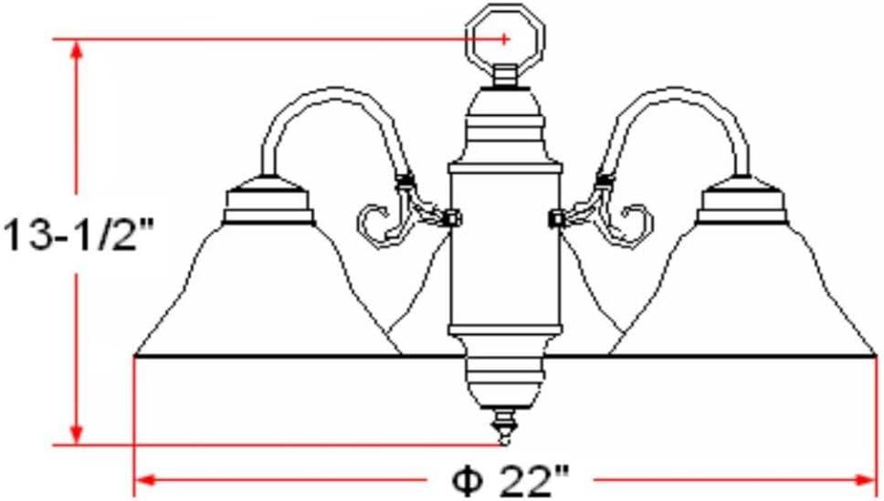 Satin Nickel 22" Modern 3-Light Chandelier with Alabaster Glass Shades