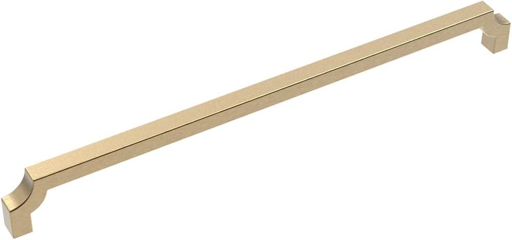 18-Inch Brushed Golden Brass Modern Appliance Pull