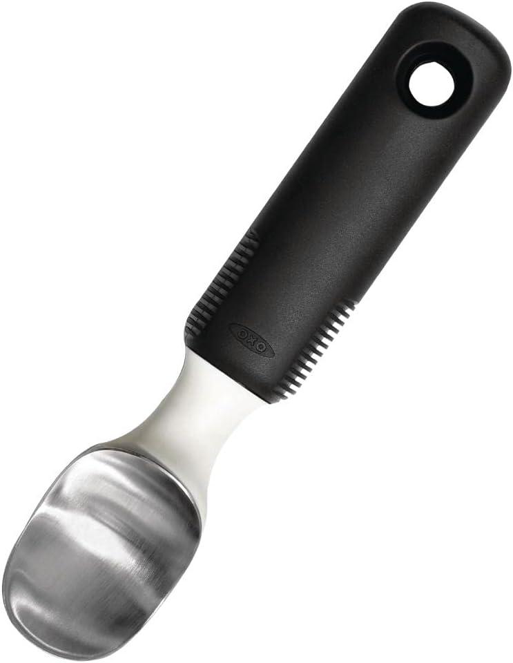 Stainless Steel Ice Cream Scoop with Non-slip Grip