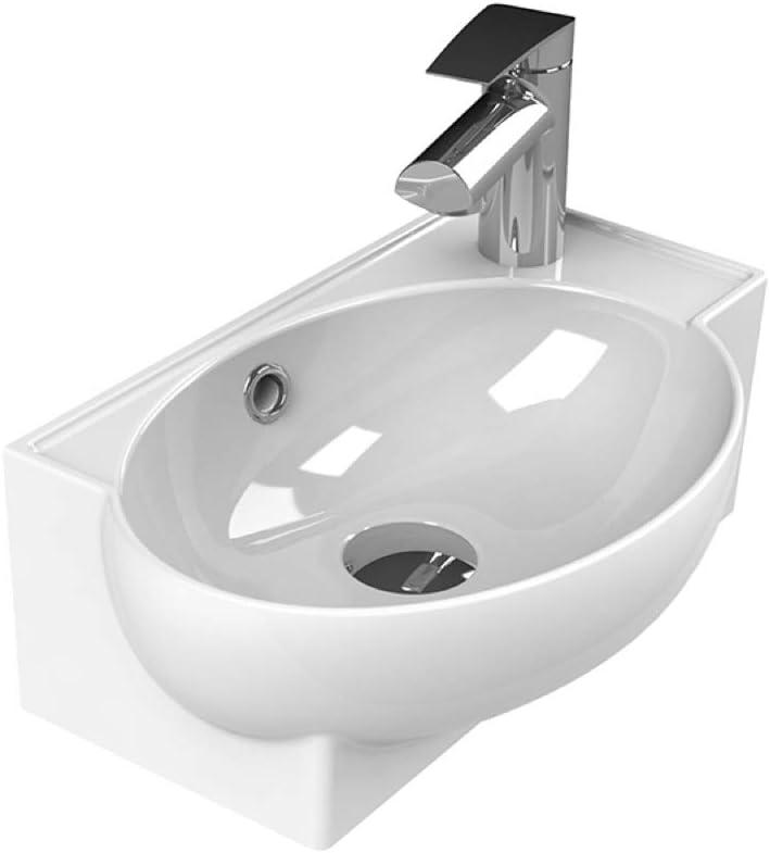 Nameeks 001300-U-One Hole Cerastyle 17-1/2" Ceramic Wall Mounted Bathroom Sink - White