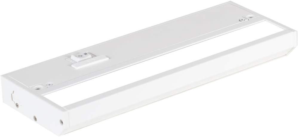 LED Under Cabinet Lighting Hardwired - Linkable Undercabinet Lights for Kitchen - 3CCT 9 Inch White Finish - Undercounter Dimmable Plug in Light or Hard Wired - Under Counter Fixture Direct Wire