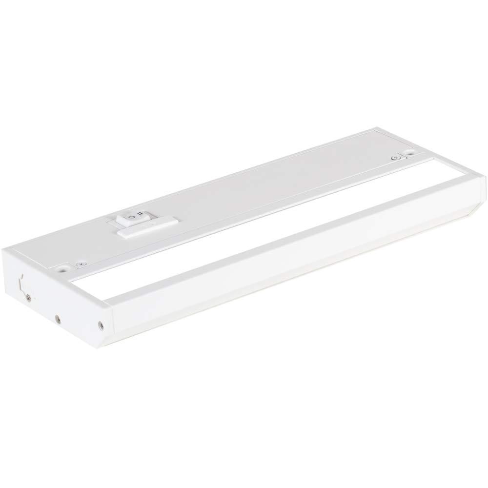LED Under Cabinet Lighting Hardwired - Linkable Undercabinet Lights for Kitchen - 3CCT 9 Inch White Finish - Undercounter Dimmable Plug in Light or Hard Wired - Under Counter Fixture Direct Wire