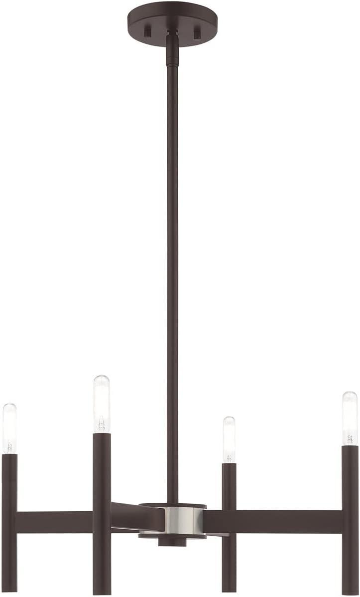 Livex Lighting Copenhagen 4 - Light Chandelier in Bronze