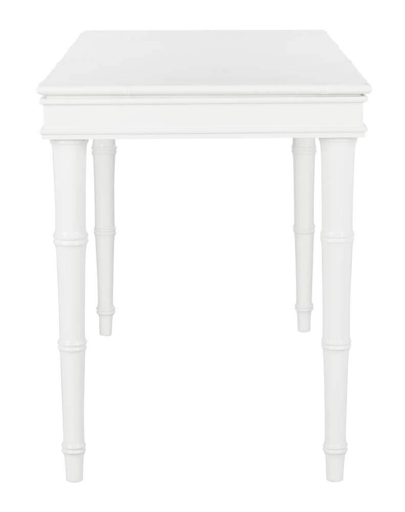 Noely Writing Desk - White/Gold Handle - Safavieh