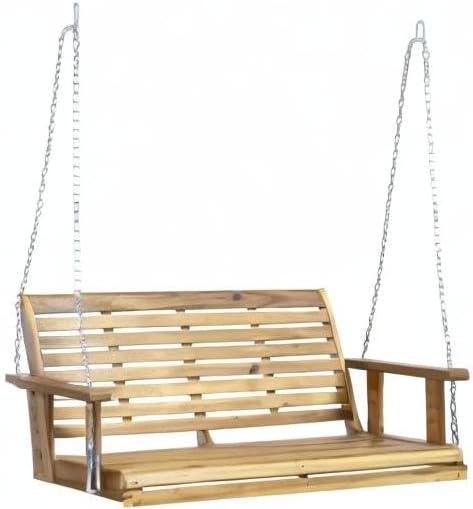 Gracie Oaks Lamp Outdoor Porch Swing