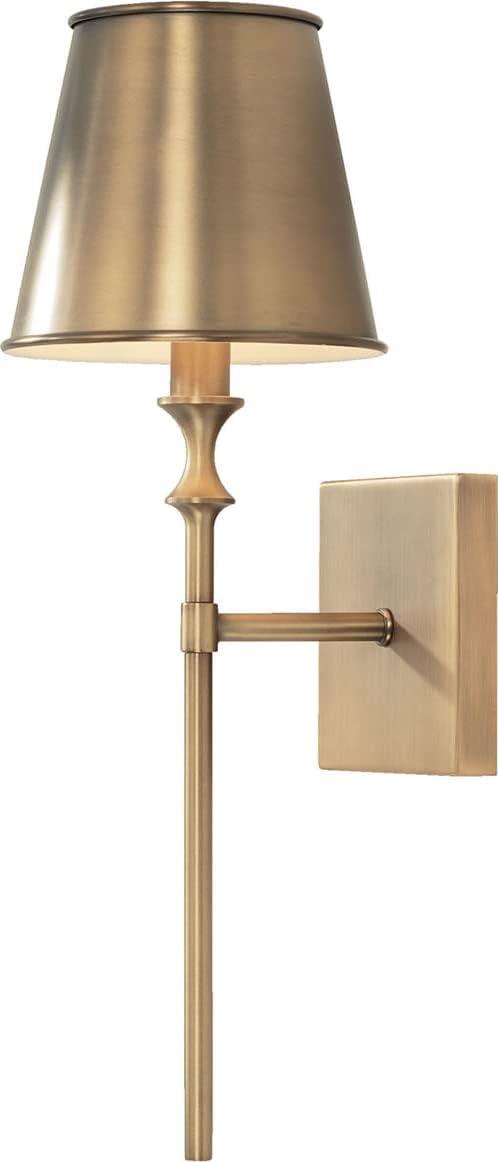 Capital Lighting Whitney 1 - Light Wall Light in  Aged Brass