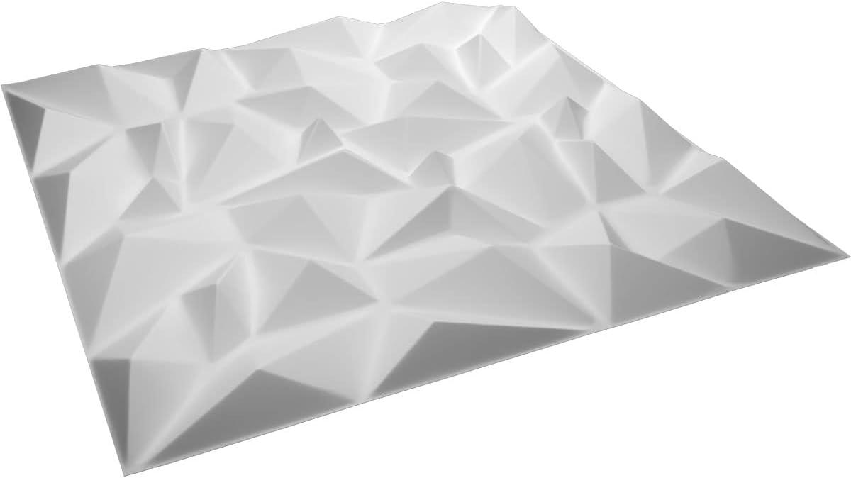 19 5/8"W x 19 5/8"H Leto EnduraWall Decorative 3D Wall Panel Covers 2.67 Sq. Ft.