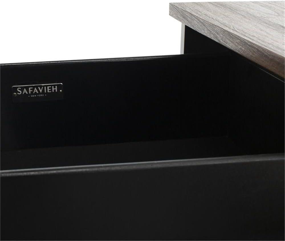Maruka Bench with Storage - Brown/Brown - Safavieh