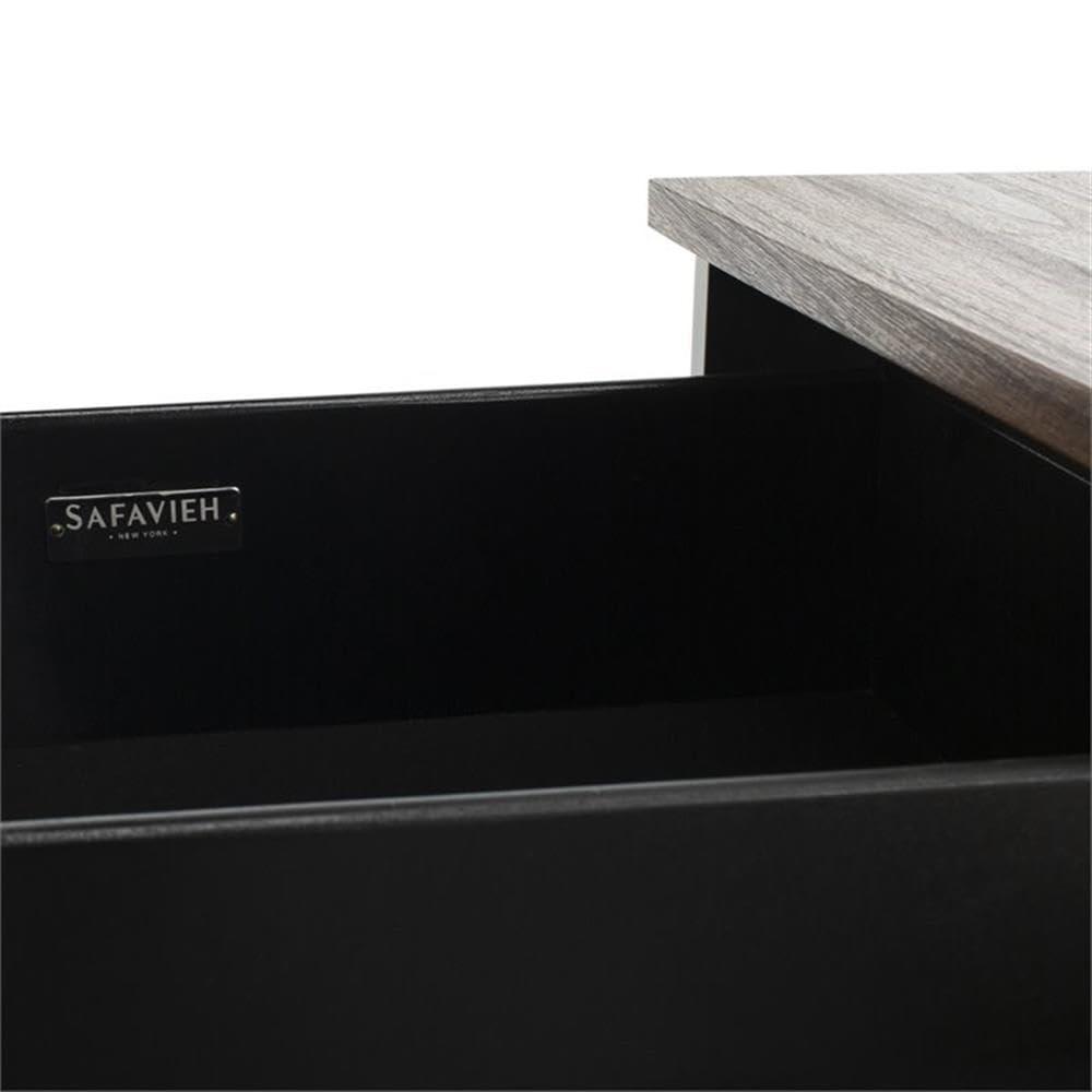 Maruka Bench with Storage - Brown/Brown - Safavieh