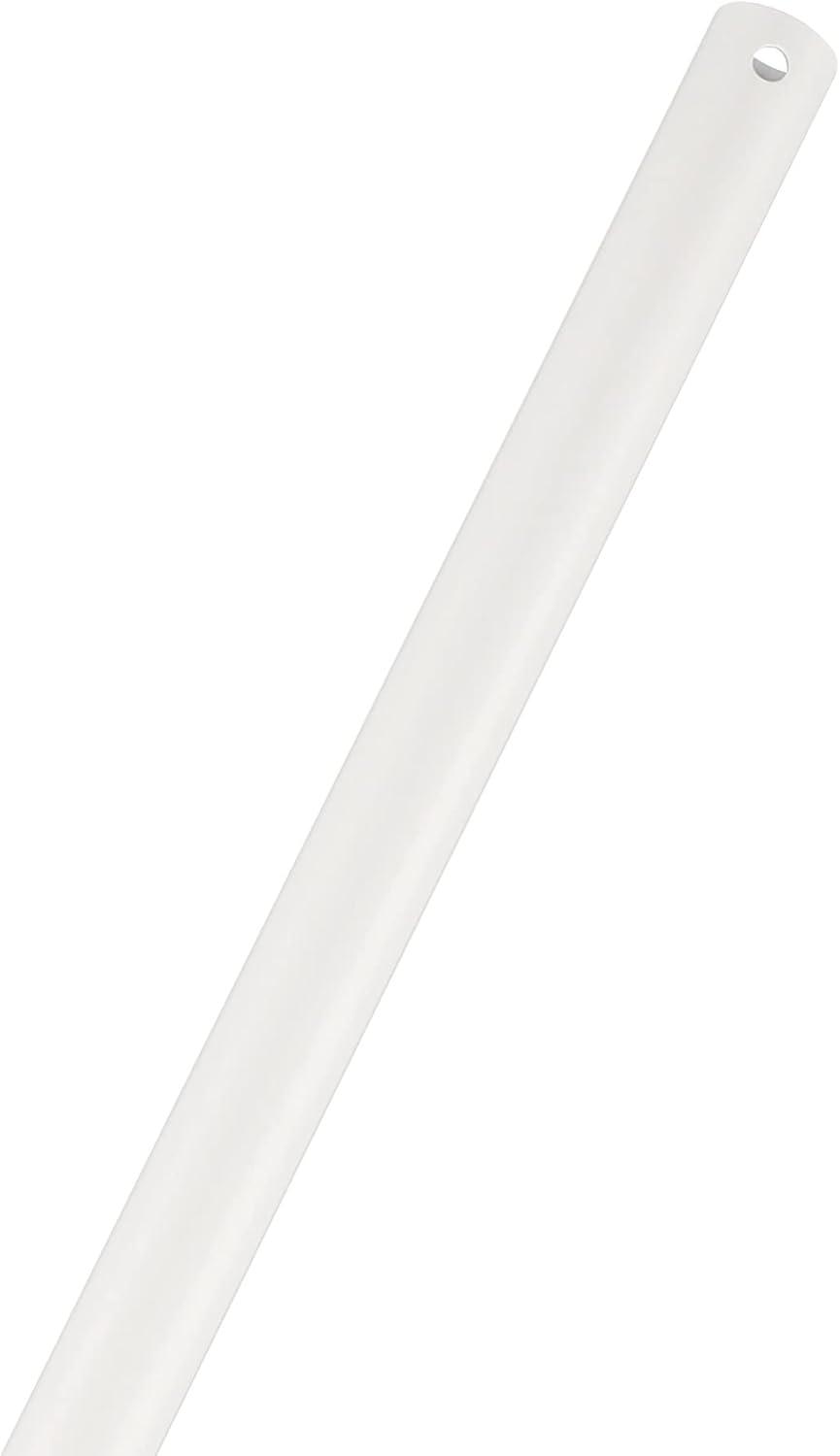 18-inch Matte White Steel Ceiling Fan Extension Downrod