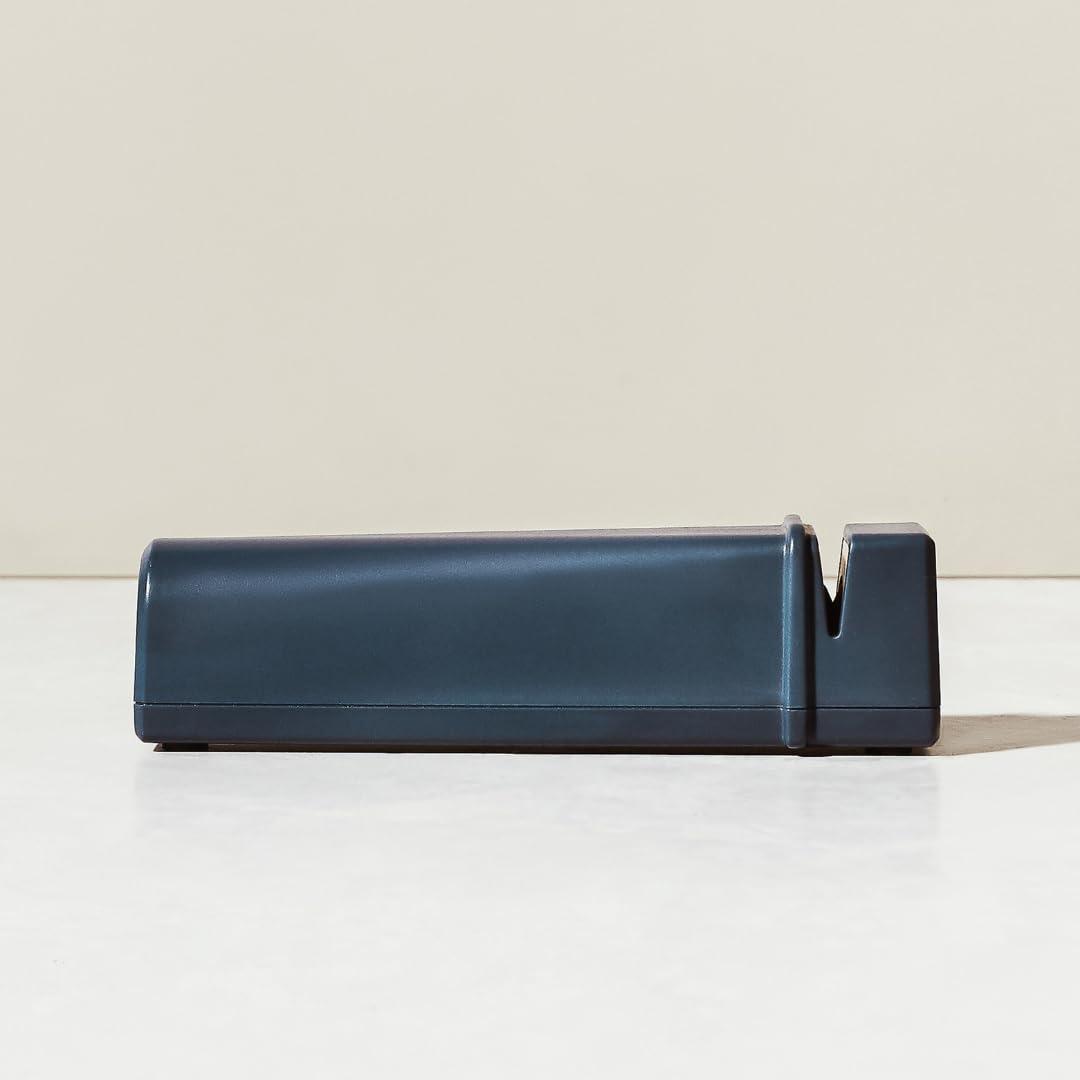 Compact Blue Ceramic Handheld Knife Sharpener