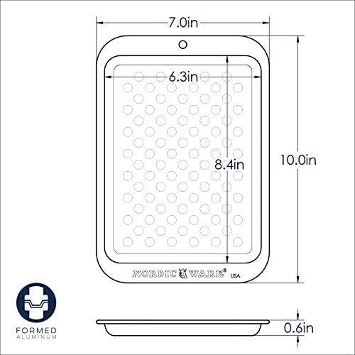 Compact Aluminum Non-Stick Oven Crisping Tray