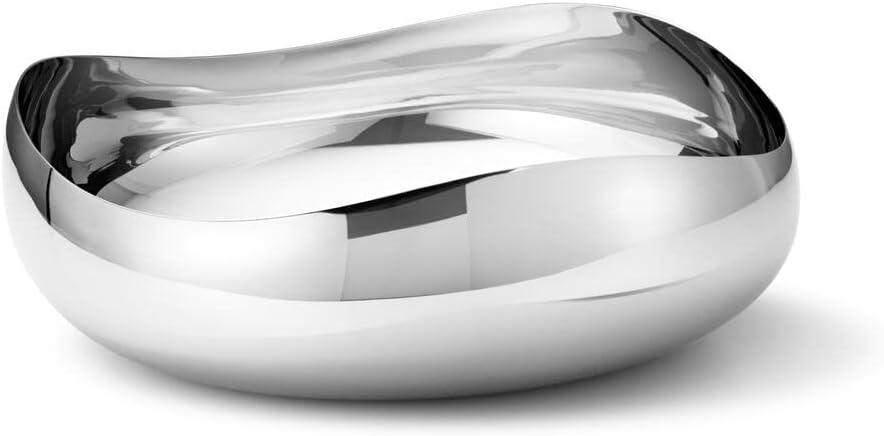 Cobra Large Mirror-Polished Stainless Steel Serving Bowl