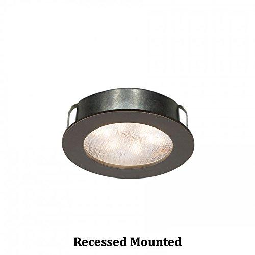 Sleek Dark Bronze LED Under Cabinet Puck Light, 2.25 in