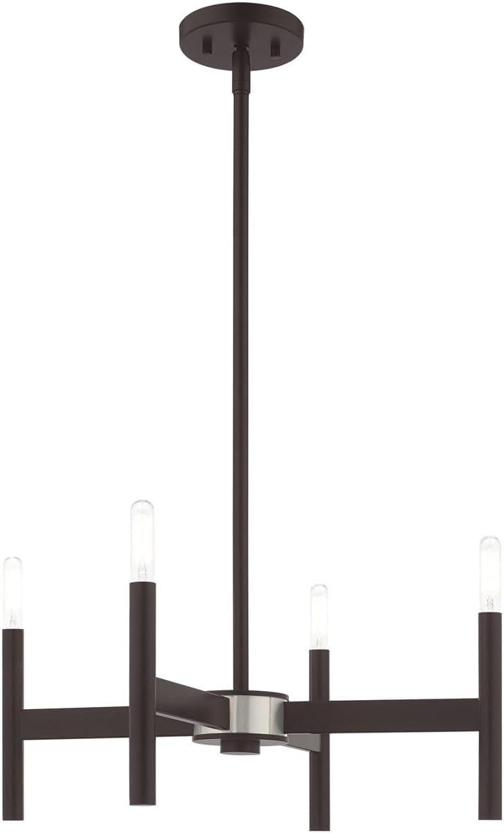 Livex Lighting Copenhagen 4 - Light Chandelier in Bronze