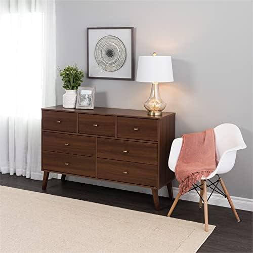 6 Drawer Milo Mid-Century Modern Tall Chest - Prepac