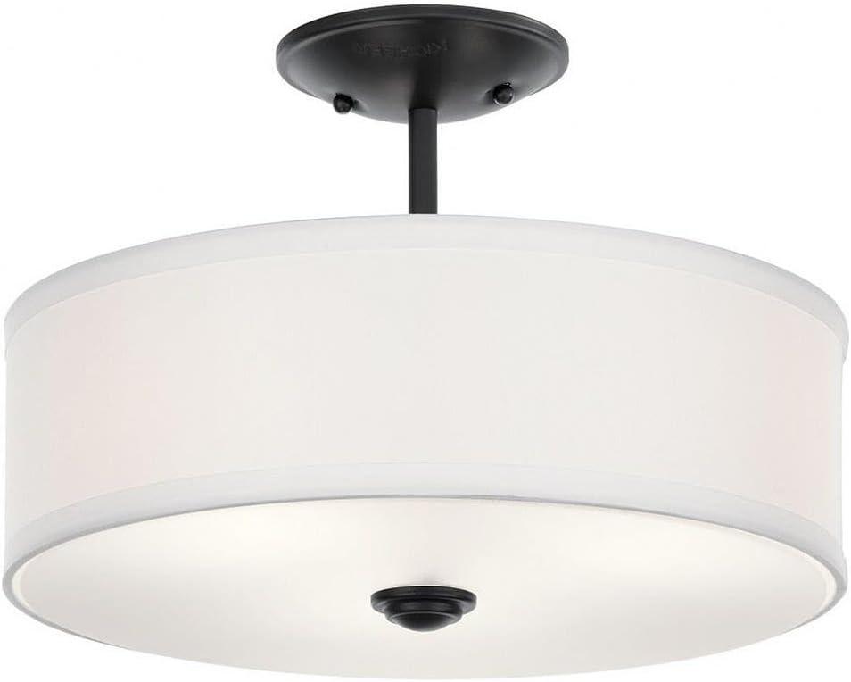 Kichler Lighting Shailene 3 - Light Semi-Flush Mount in  Black