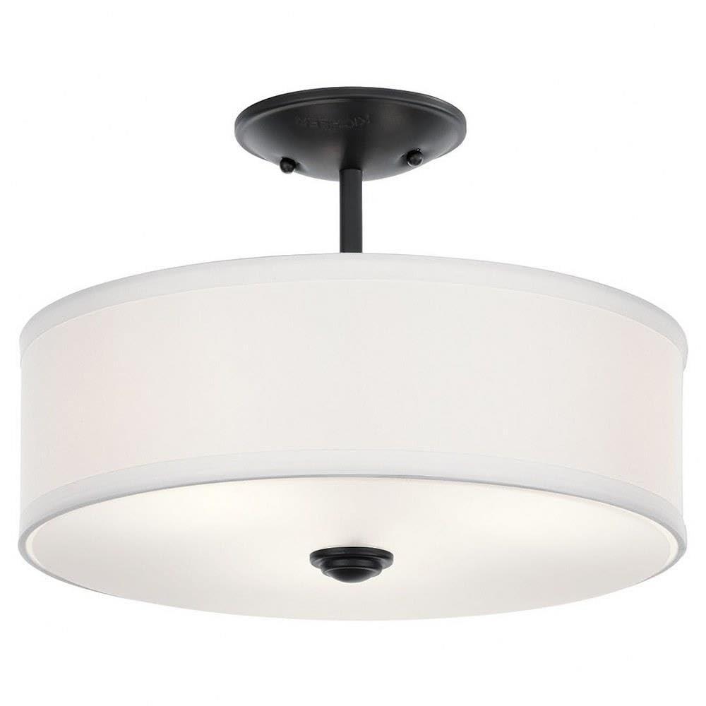 Kichler Lighting Shailene 3 - Light Semi-Flush Mount in  Black