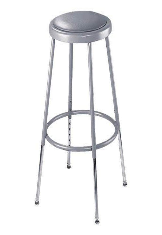 NPS Adjustable Heavy Duty Vinyl Padded Steel Stool