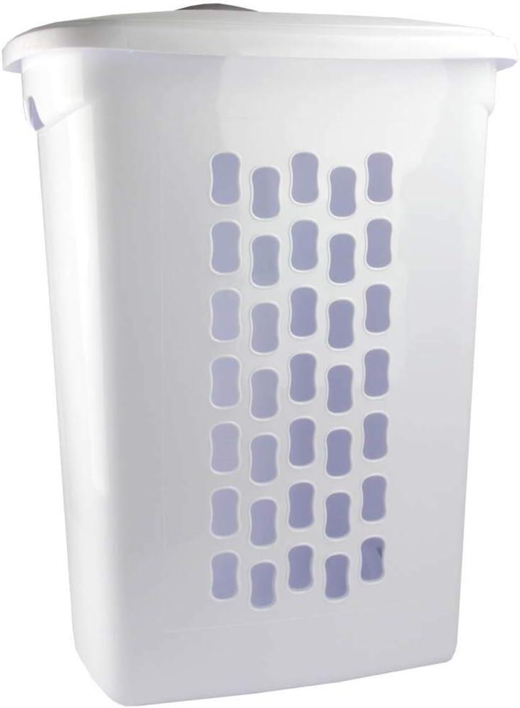 Sterilite Ultra™ Wheeled Hamper Plastic, White