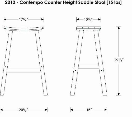 Contempo 30" Saddle Bar Stool