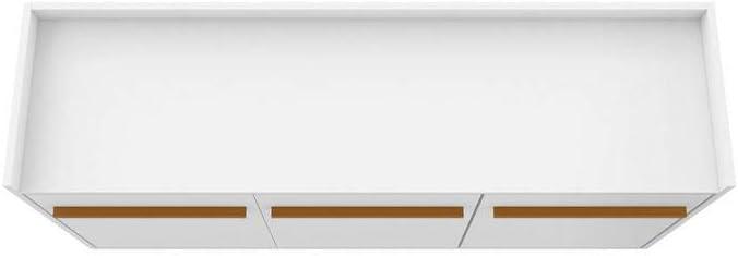 53.54" Bradley Buffet Stand White - Manhattan Comfort: Mid-Century Modern Storage Console