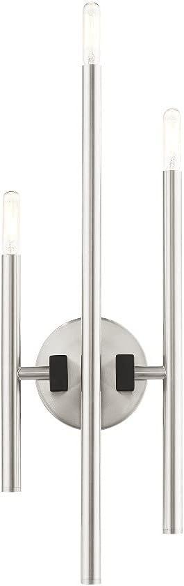 Livex Lighting Denmark 3 - Light Wall Light in  Brushed Nickel