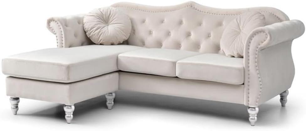 Hollywood 3 - Piece Velvet Sectional