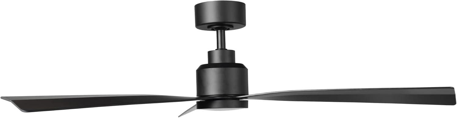 52" Smart Home Compatible 3 Blade Smart Ceiling Fan with Remote