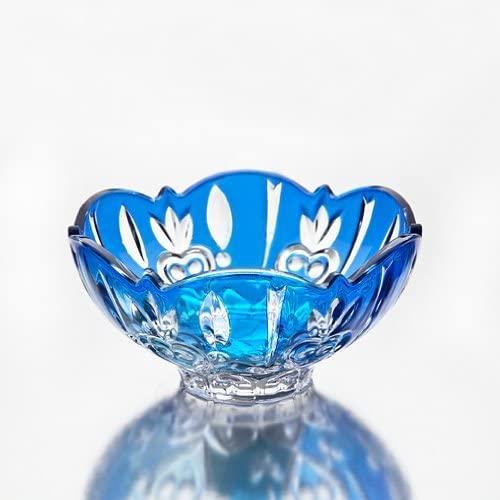 STUDIO SILVERSMITHS Crystal Candy Dish, Blue