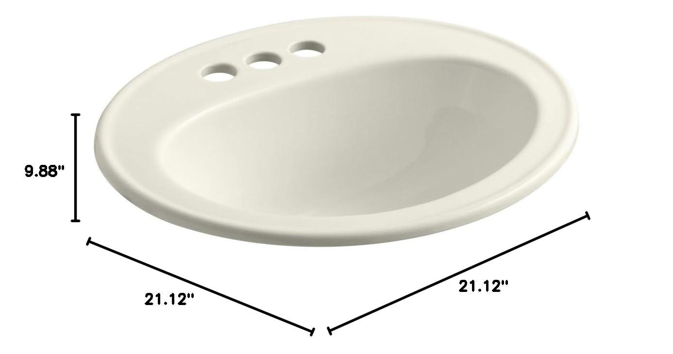 Pennington® Self-Rimming Drop-in Bathroom Sink with 4" Centers