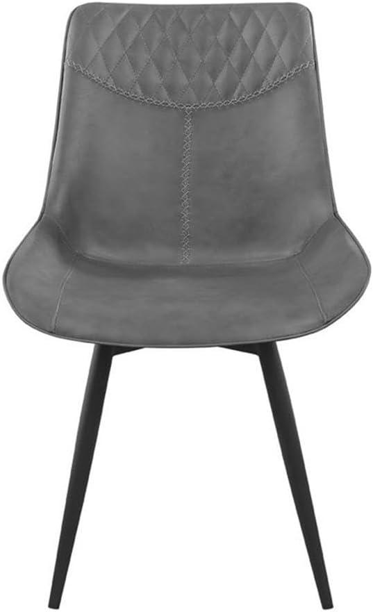 Upholstered Side Chairs Grey (Set of 2)