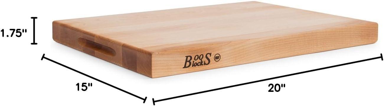 John Boos - R2015 Platinum Commercial Series Maple Wood Edge Grain Reversible Cutting Board, 20 Inches x 15 Inches x 1.75 Inches