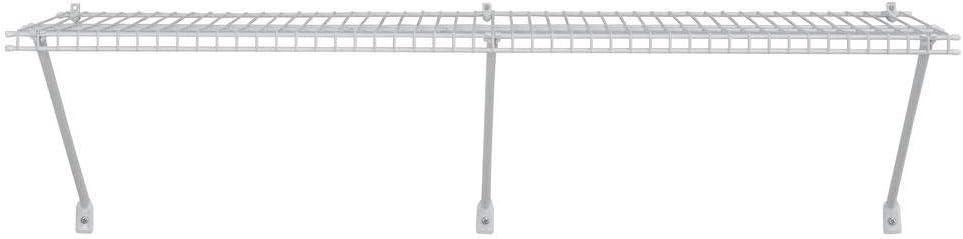 ClosetMaid White 4' x 16" Heavy-Duty Wire Utility Shelf