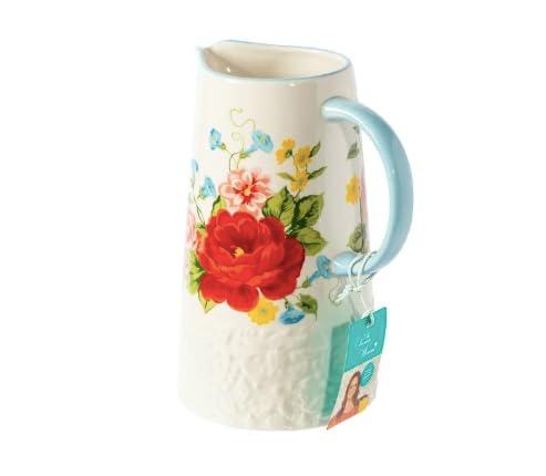 The Pioneer Woman Sweet Rose White 2.1-Quart Pitcher